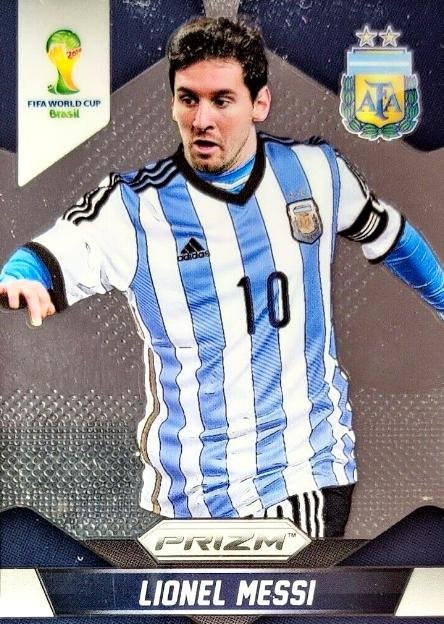 Lionel Messi number 12 2014 Panini Prizm World Cup Argentina card front