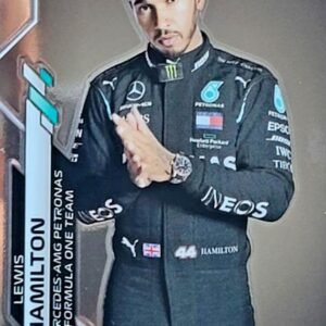 Lewis Hamilton number 1 2020 Topps Chrome Formula 1 base card front