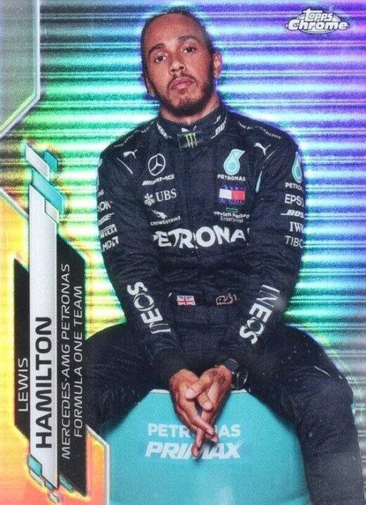 Lewis Hamilton number 1 SP Variation 2020 Topps Chrome Formula 1 card front