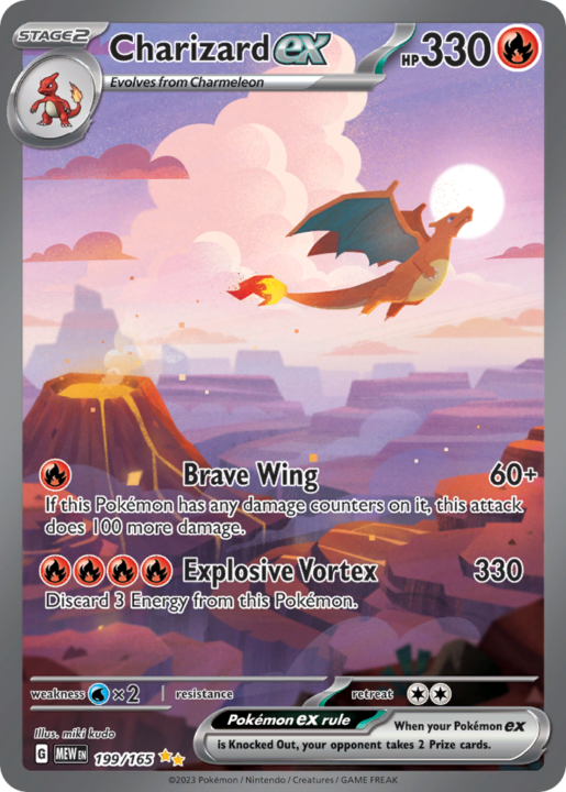 Charizard ex 199/165 Scarlet & Violet 151 Special Illustration Rare English card front