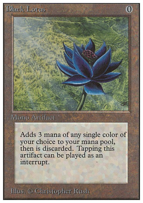 Black Lotus Magic The Gathering Unlimited Edition English card front