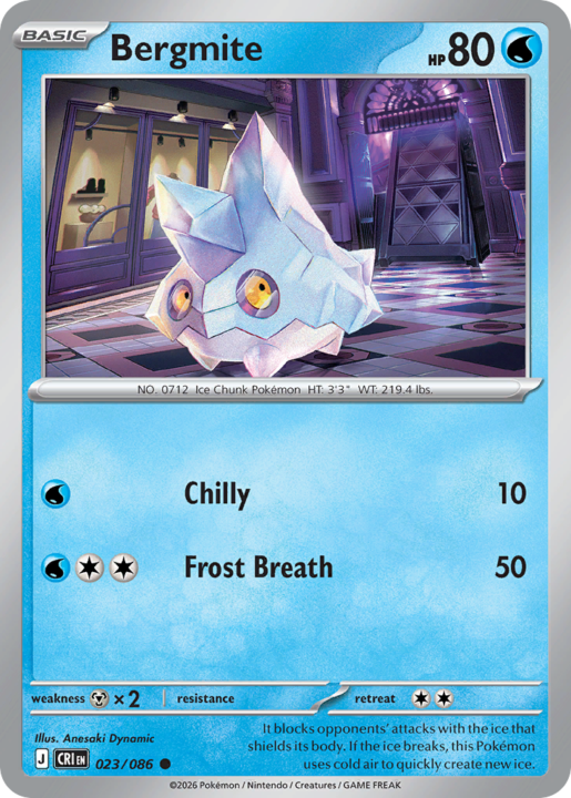 Bergmite 23/86 Chaos Rising English card front