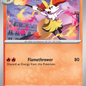 Braixen 12/86 Chaos Rising English card front