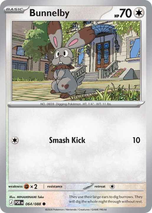 Bunnelby 64/88 Perfect Order English card front