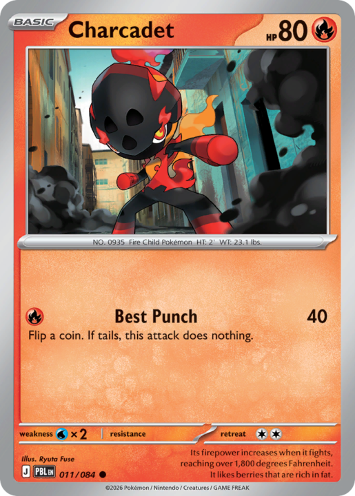 Charcadet 11/84 Pitch Black English card front