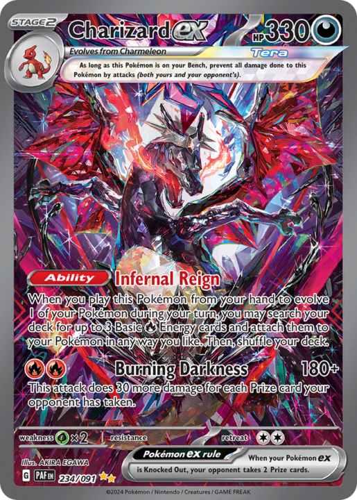 Charizard ex 234/091 Paldean Fates Special Illustration Rare English card front