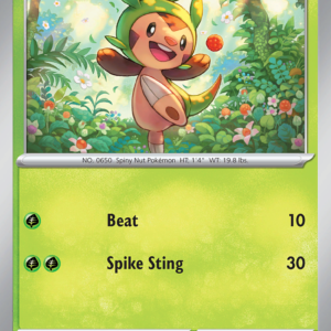 Chespin 5/86 Chaos Rising English card front