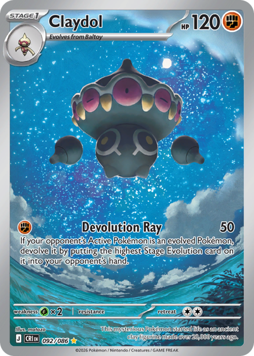 Claydol 92/86 Chaos Rising English card front
