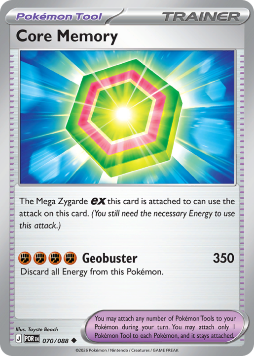 Core Memory 70/88 Perfect Order English card front
