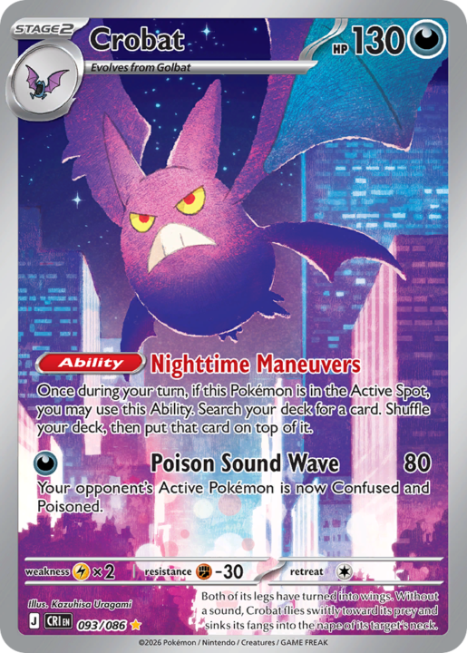 Crobat 93/86 Chaos Rising English card front