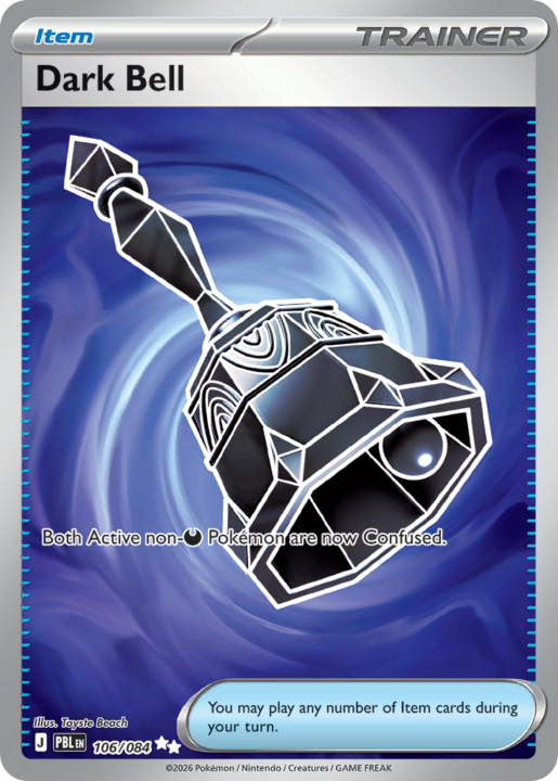 Dark Bell 106/84 Pitch Black English card front