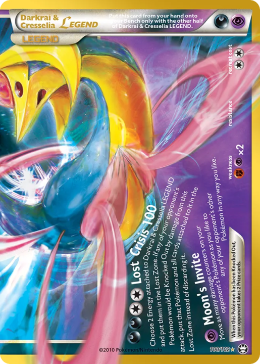 Darkrai & Cresselia LEGEND 100 30th Celebration: Classic Collection English card front