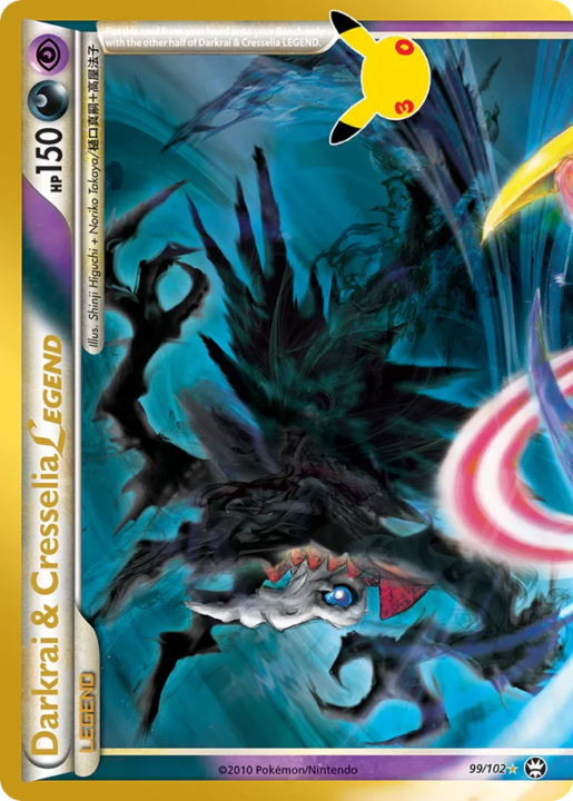 Darkrai & Cresselia LEGEND 99 30th Celebration: Classic Collection English card front