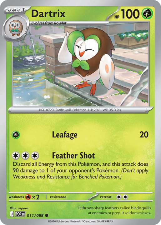 Dartrix 11/88 Perfect Order English card front