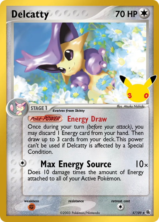 Delcatty 5 30th Celebration: Classic Collection English card front