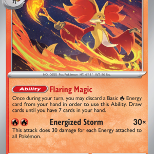 Delphox 13/86 Chaos Rising English card front