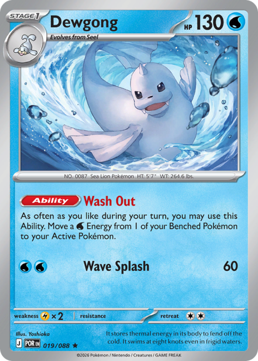 Dewgong 19/88 Perfect Order English card front