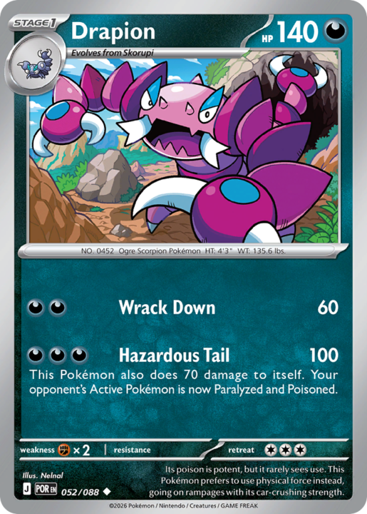 Drapion 52/88 Perfect Order English card front