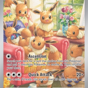 Eevee 188/167 Twilight Masquerade Illustration Rare English card front