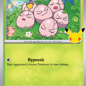 Exeggcute 1/128 30th Celebration English card front