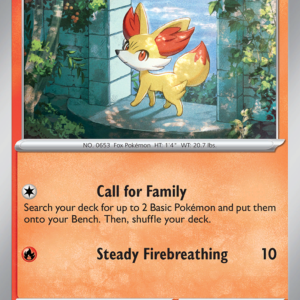 Fennekin 11/86 Chaos Rising English card front