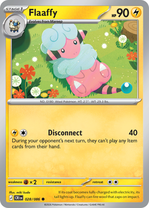 Flaaffy 28/86 Chaos Rising English card front