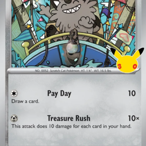 Galarian Meowth 101/128 30th Celebration English card front