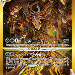 Giratina VSTAR GG69/GG70 Crown Zenith: Galarian Gallery Galarian Gallery Gold Rare English card front