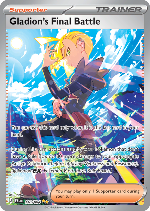 Gladion's Final Battle 118/84 Pitch Black English card front