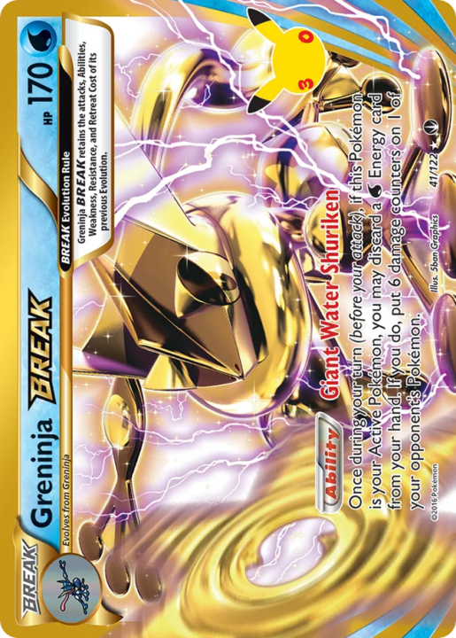 Greninja BREAK 41 30th Celebration: Classic Collection English card front