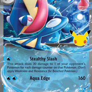 Greninja ex 21/128 30th Celebration English card front