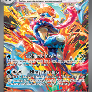Greninja ex 214/167 Twilight Masquerade Special Illustration Rare English card front