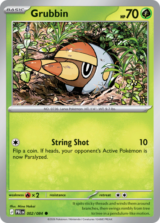 Grubbin 2/84 Pitch Black English card front