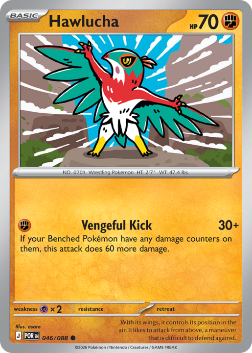 Hawlucha 46/88 Perfect Order English card front