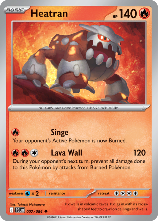 Heatran 7/84 Pitch Black English card front