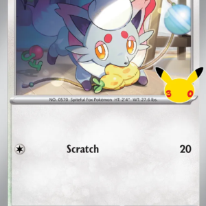 Hisuian Zorua 122/128 30th Celebration English card front