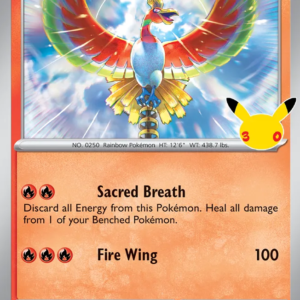 Ho-Oh 12/128 30th Celebration English card front