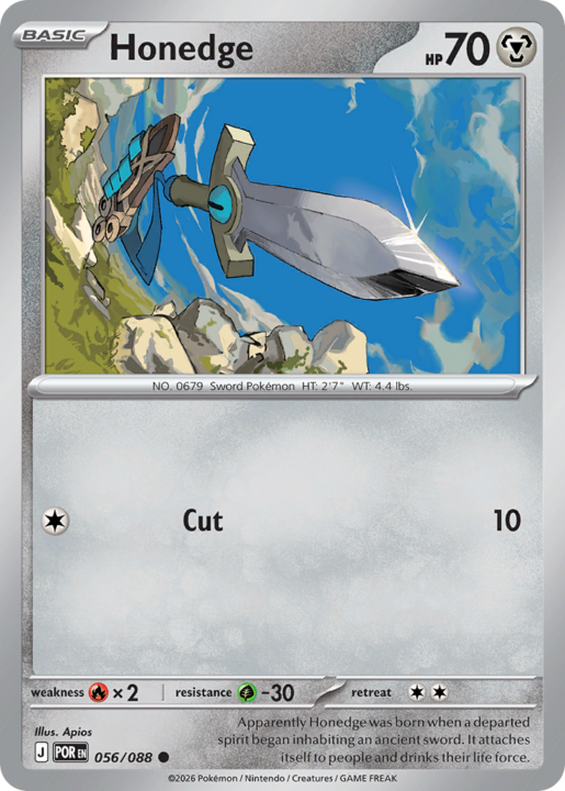 Honedge 56/88 Perfect Order English card front
