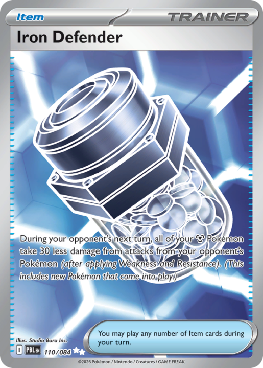 Iron Defender 110/84 Pitch Black English card front