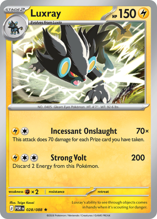 Luxray 28/88 Perfect Order English card front
