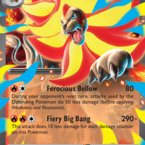 Mega Pyroar ex 15/86 Chaos Rising English card front