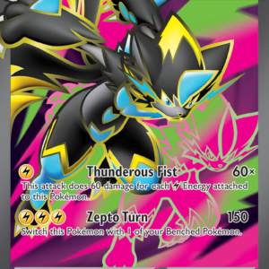 Mega Zeraora ex 98/84 Pitch Black English card front