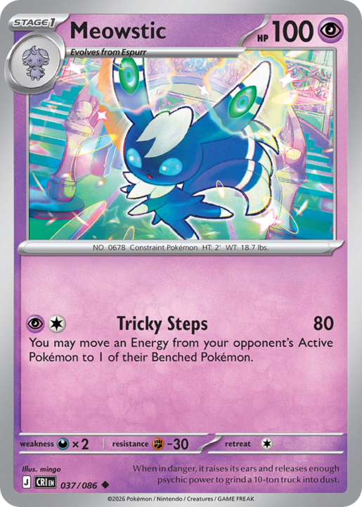 Meowstic 37/86 Chaos Rising English card front