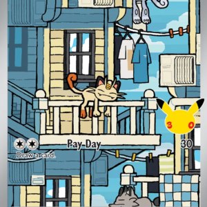 Meowth 144/128 30th Celebration English card front