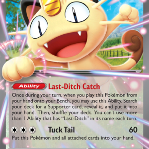 Meowth ex 62/88 Perfect Order English card front