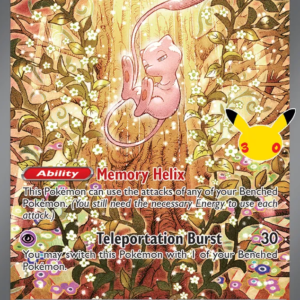Mew ex 152/128 30th Celebration English card front