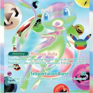 Mew ex 158/128 30th Celebration Futuristic Rare English card front