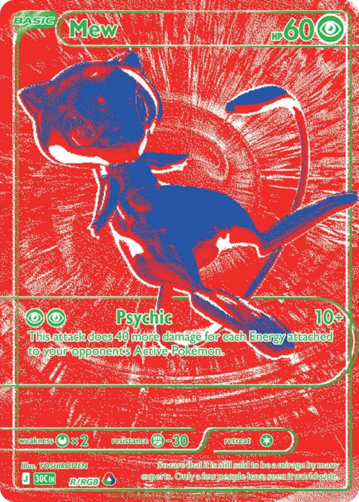 Mew R/128 30th Celebration English card front