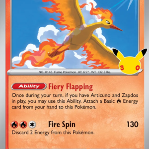 Moltres 11/128 30th Celebration English card front