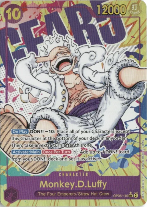 Monkey D. Luffy OP05-119 Alternate Art English card front